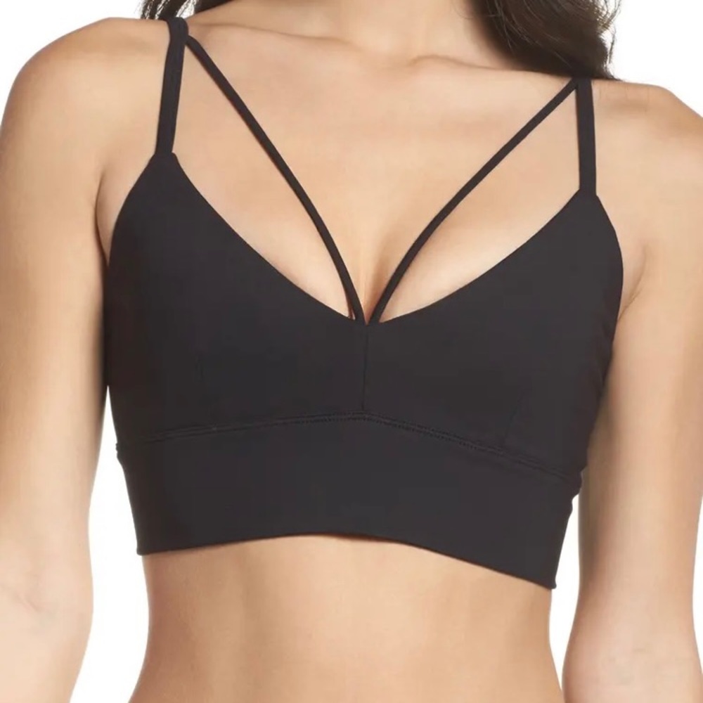 Alo Yoga Deluxe Sports Bra, black, XS